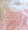 SHABBY BELLA PINK ROSES ON BLUSH PINK COTTAGE CHIC SHEET SET